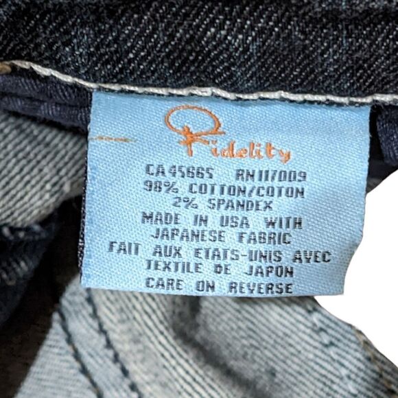 Fidelity Denim by Jason Trotzuk Japan Rose Women's Jeans Size 28/34 NWT - Picture 10 of 10
